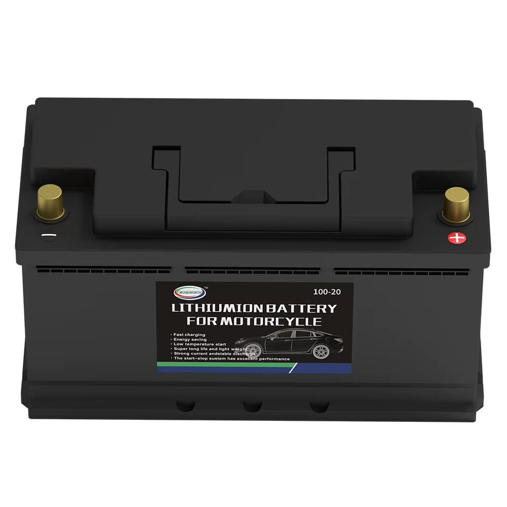 12V Lifepo4 Battery Car 20Ah 40Ah 70Ah 82Ah 100Ah 100Ah 120Ah Lithium Iron Phosphate Starting Battery Built-In BMS Jump Starter