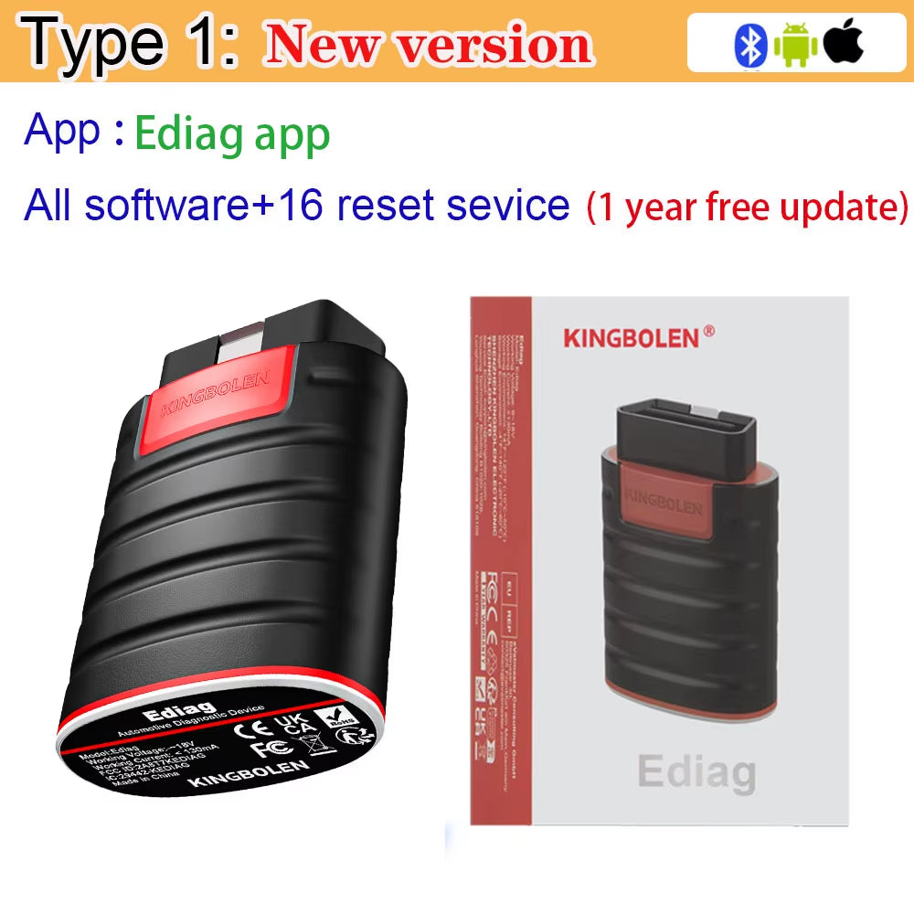 Ediag Hot Version Full System Diagnostic Tool OBD2 Scanner 16 Resets ECU Coding Bi-Directional PK THINKCAR Thinkdiag