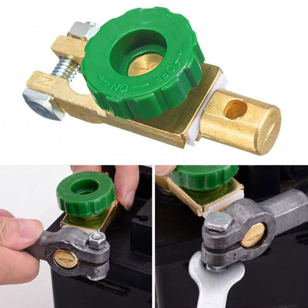 BDS-022 Battery Cut off Switch Copper Alloy Car Motorcycle Battery Terminal Link Cut-Off Switch Rotary Disconnect Isolator