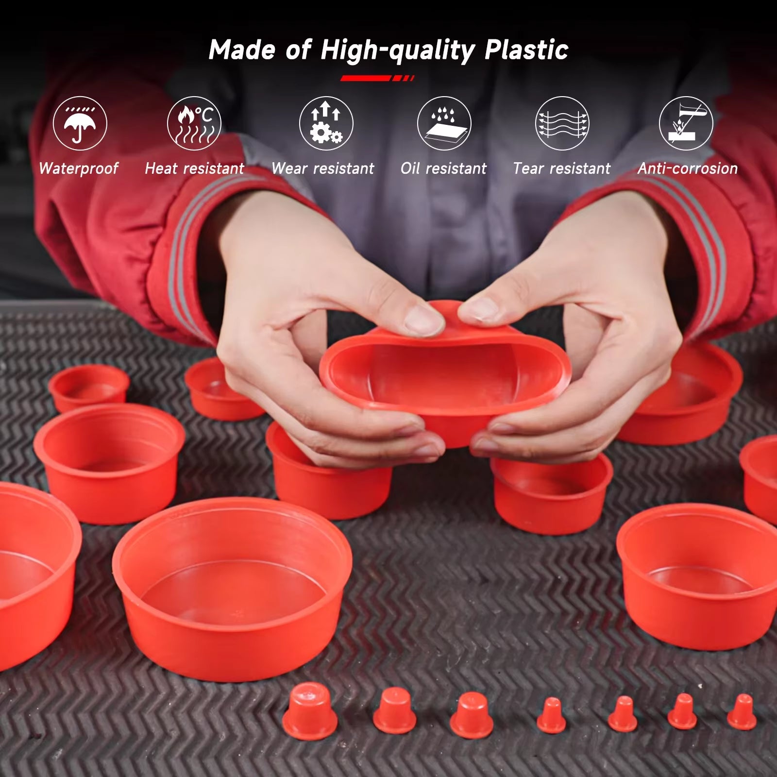 Automotive Block Cap Plugs Kit for  FOXWELL S100 SD201 SD203 S300 S1000 S3000 L300 L3000 All Car Smoke Leak Detector