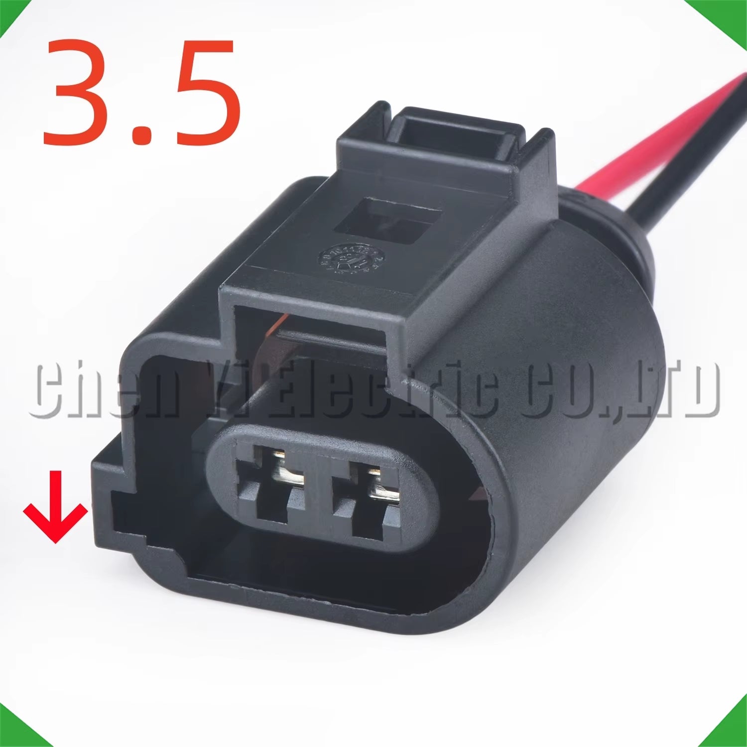 2 Pin Automotive Connectors Parking Brake Solenoid Valve Wire Harness Plug 1J0973722 1J0973722A 6X0973722G 1717692-1 1717692-2