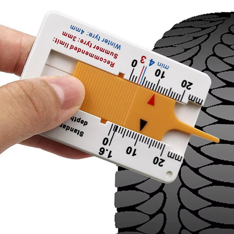 Tire Tread Depth Gauge 0-20 Mm Tread Gauge Tool Easy Reading Gauge Tire Tread Depth Accurate Measurement Tool for Car Truck