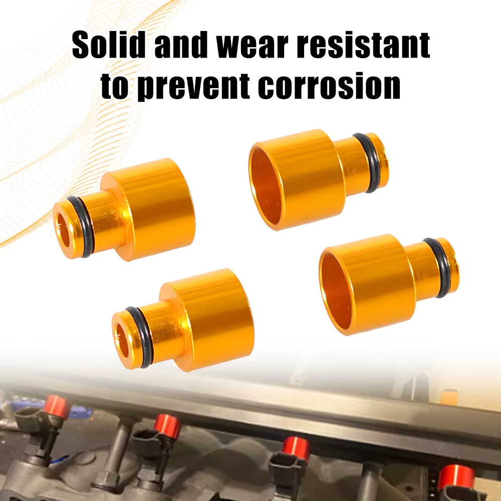 4Pcs Fuel Injector Top Hat Adapters for Honda Civic Integra B/D Series B16 B18 D16Z D16Y