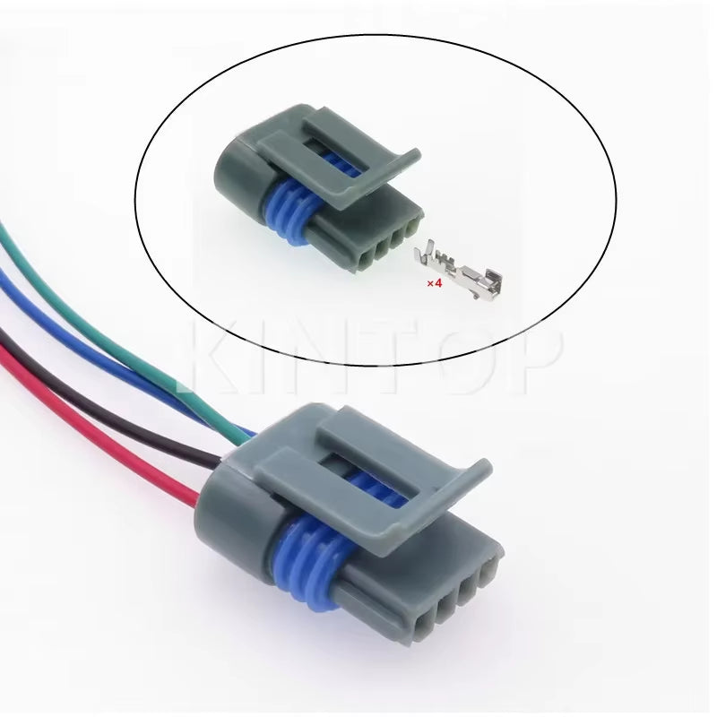 1 Set 4 Pins AC Assembly Car Sealed Electrical Connector 12162833 12162834 Automotive Intake Pressure Sensor Wire Harness Socket