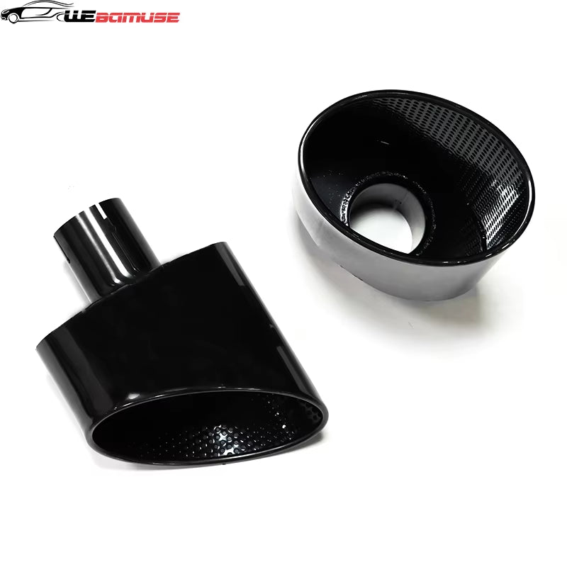 Car Accessories for Audi A4 A5 A6 A7 Upgrade RS4 RS6 RS5 RS7 Oval Exhaust Muffler Tailpipe Exhaust System