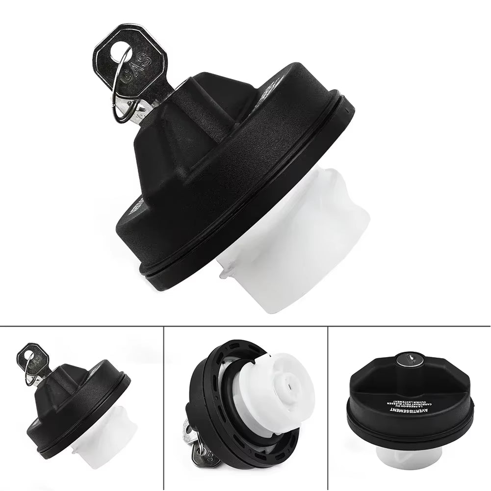 Lockable Gas Fuel Tank Cover for for Jeep for Dodge RAM 1500 2002-2013 Locking Gas Fuel Cap W/2 KEY 5278655AB 2001-16