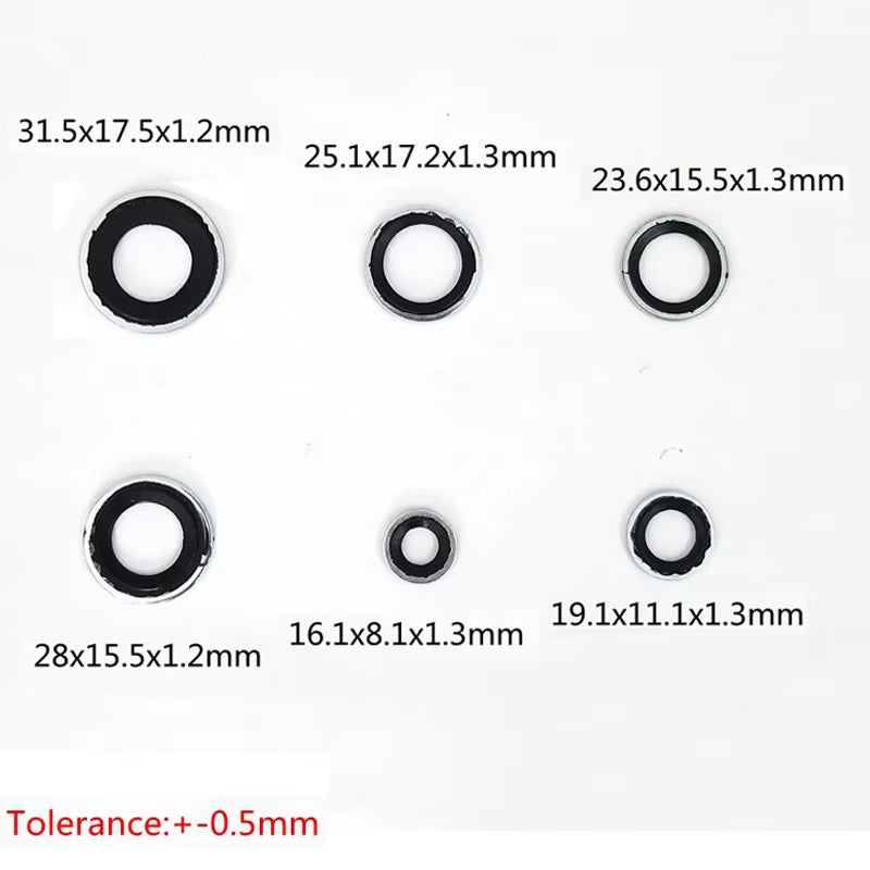 Automotive Air Conditioning Compressor Seal Gasket Washer Set of 30 Air Conditioning Repair Tools Air Conditioning O-Ring