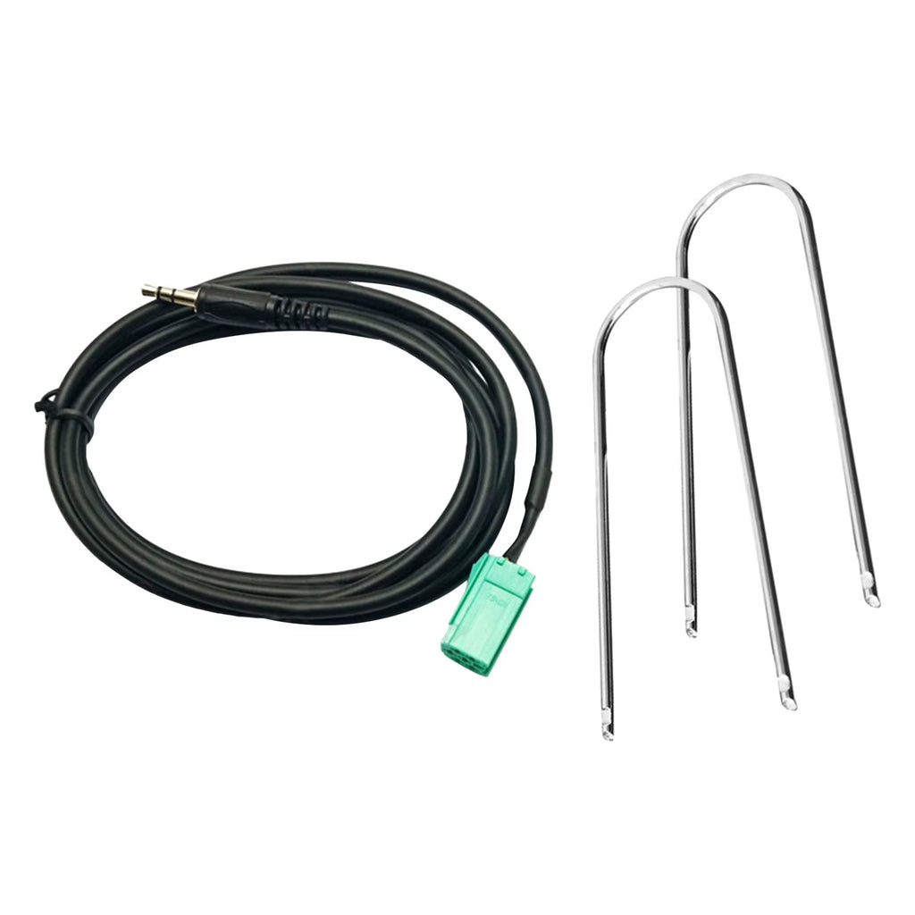 Car Aux Cable 3.5MM Audio Adapter for Renaults Clio Espace Kangoo Megane Scenic Trafic Twingo 2005 2006 2007 2008 2009 Active