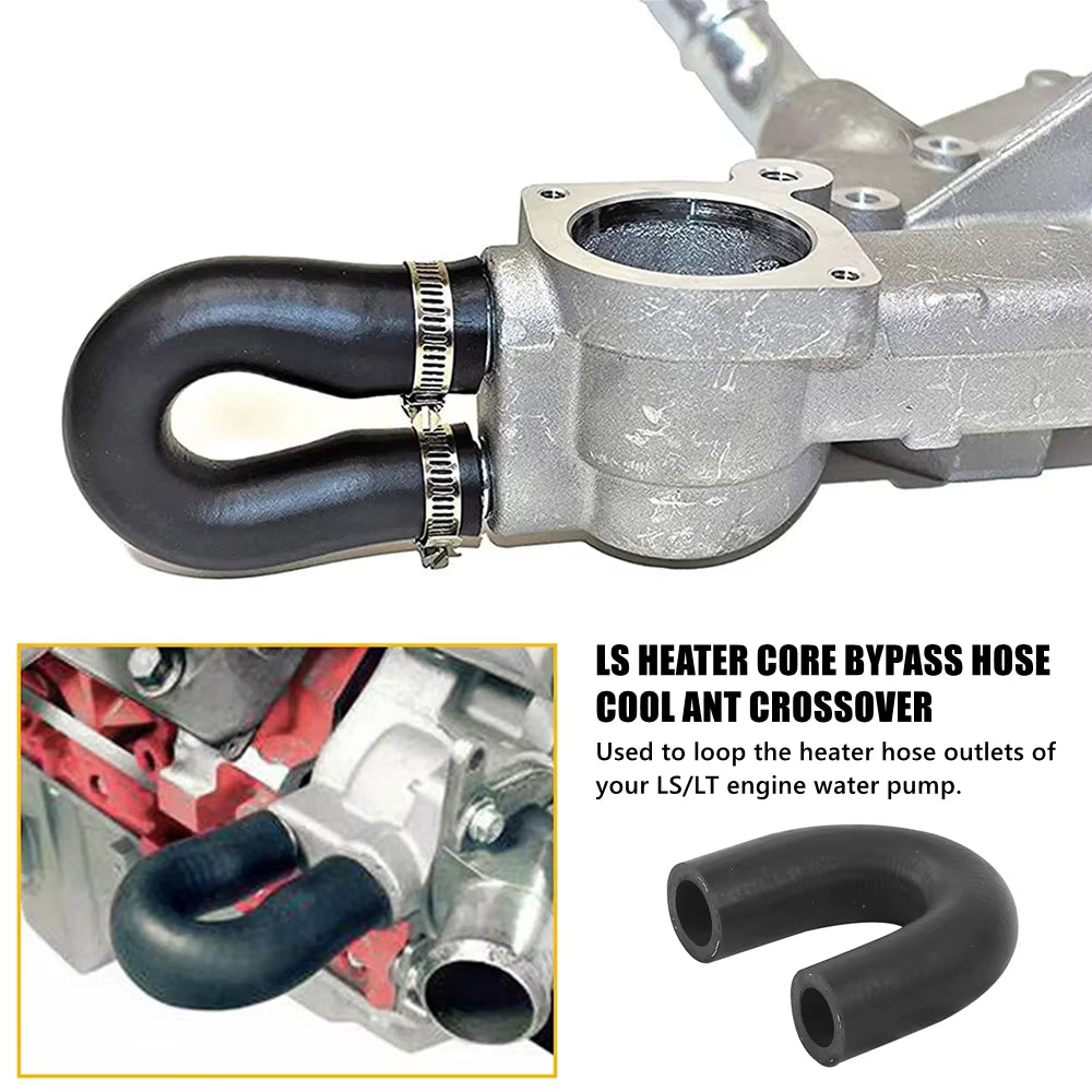 Engine Heater Core Bypass Hose Coolant Crossover for Chevrolet GM Pontiac LS LS1 LSX LS2 LS3 LQ4 LQ9 LM7 Replace 551699