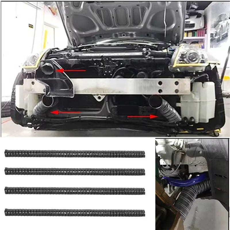 3M Silicone Car Hood Air Intake Pipe Air Ducting Hose Tube 20/25/32/38/41/43/51/55/60/63/65/70Mm Coat Heat Resistant Flexible