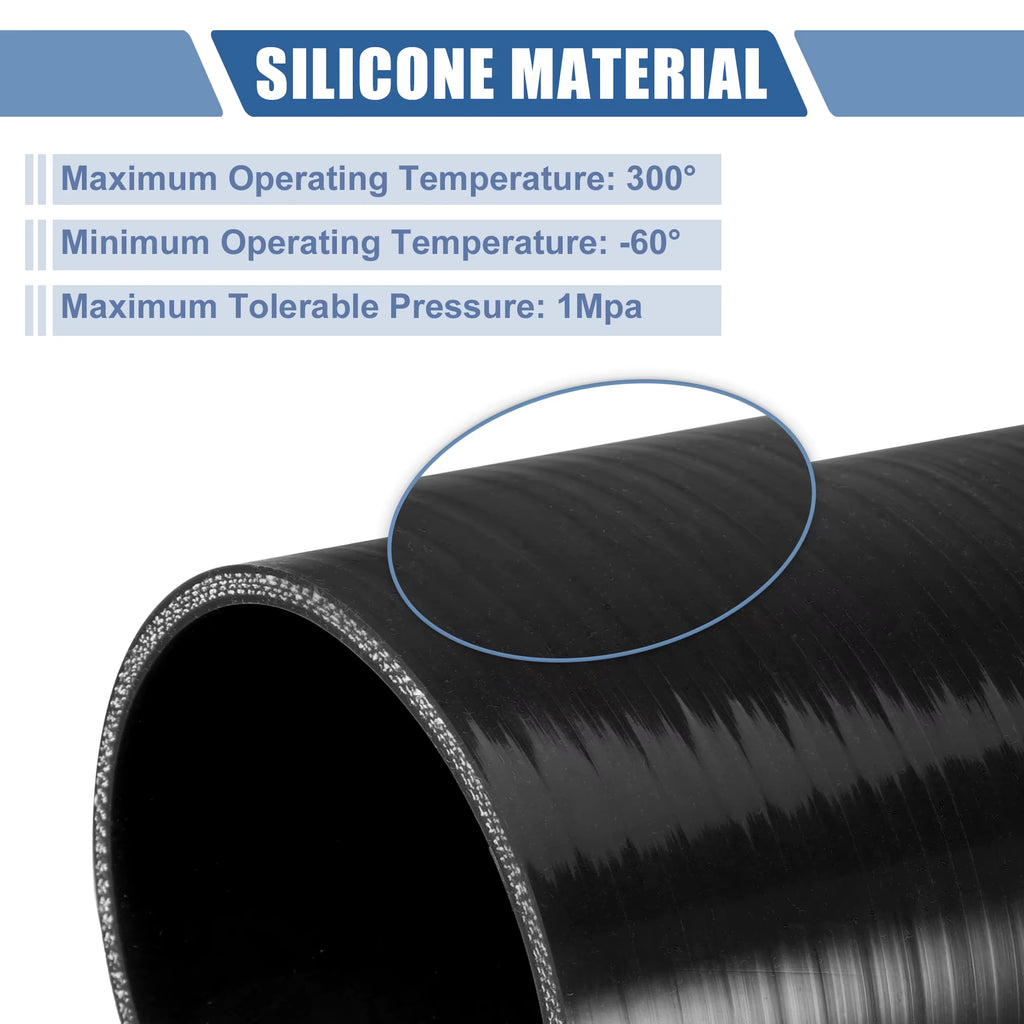 22Mm 25Mm 28Mm 30Mm 35Mm 42Mm 54Mm 65Mm 83Mm ID Car Straight Silicone Hose Coupler Intercooler Tube W/ Clamps 76Mm L