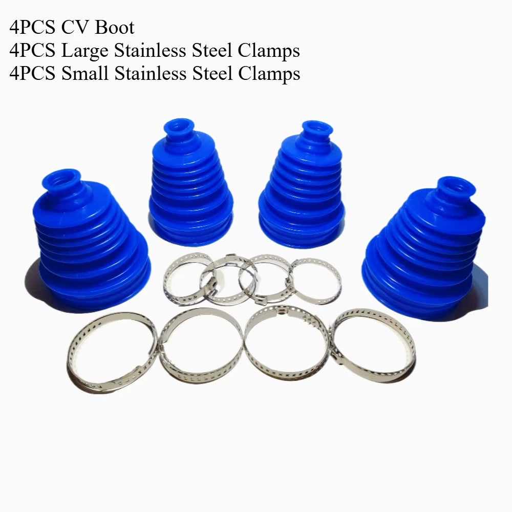 Car Silicone Constant Speed Dust Cover Replacement CV Boot Universal Ball round Clamp Track Connector Kit CV Boot Kit