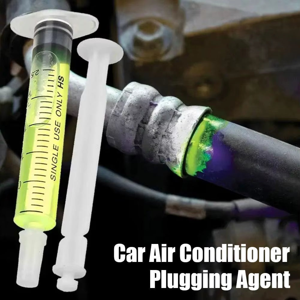 3PCS R134A Refrigerant Oil Leak Repair Agent Car Air Conditioner Plugging Agent Car Fluorescent Leak Detection Oil Leak Repair