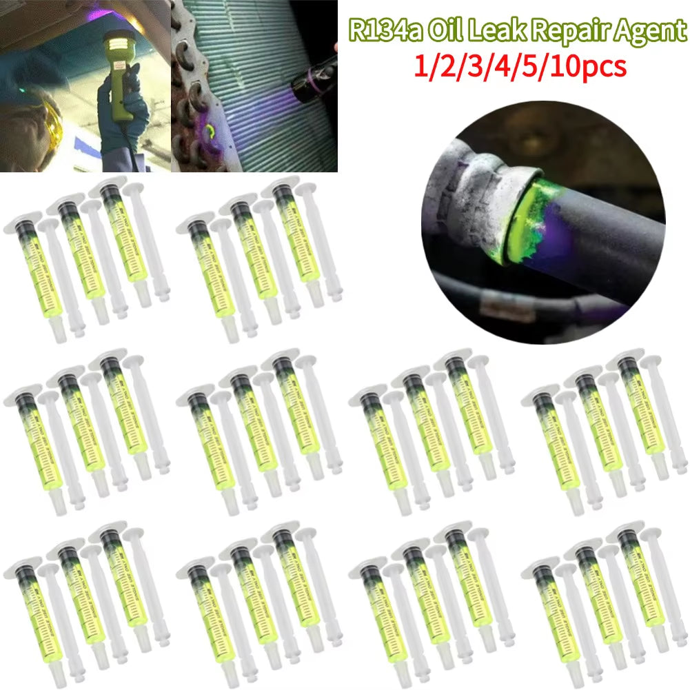 R134A Refrigerant Oil Leak Repair Agent Car Air Conditioner Plugging Agent Car Air Conditioner Fluorescent Leak Detection