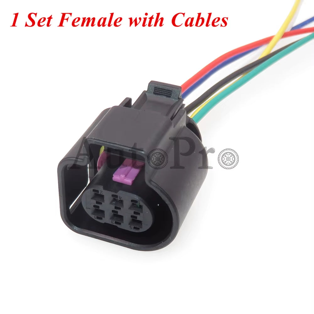 1 Set 6 Hole 1928404669 AC Assembly Car Oxygen Sensor Waterproof Socket Auto Male Female Docking Wiring Harness Connector