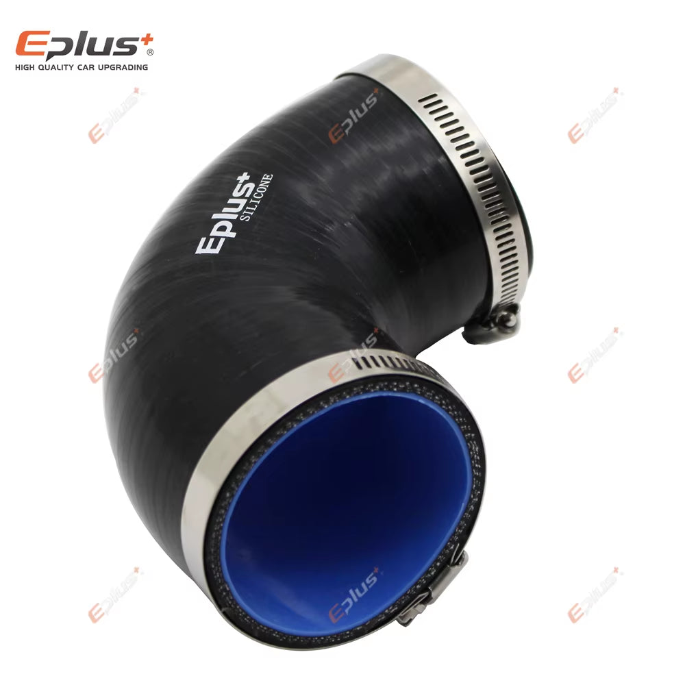 Black Silicone Hose Adapter Connector 90 Degree Universal Flame Resistant Car Intercooler Turbo Intake Pipe Couple