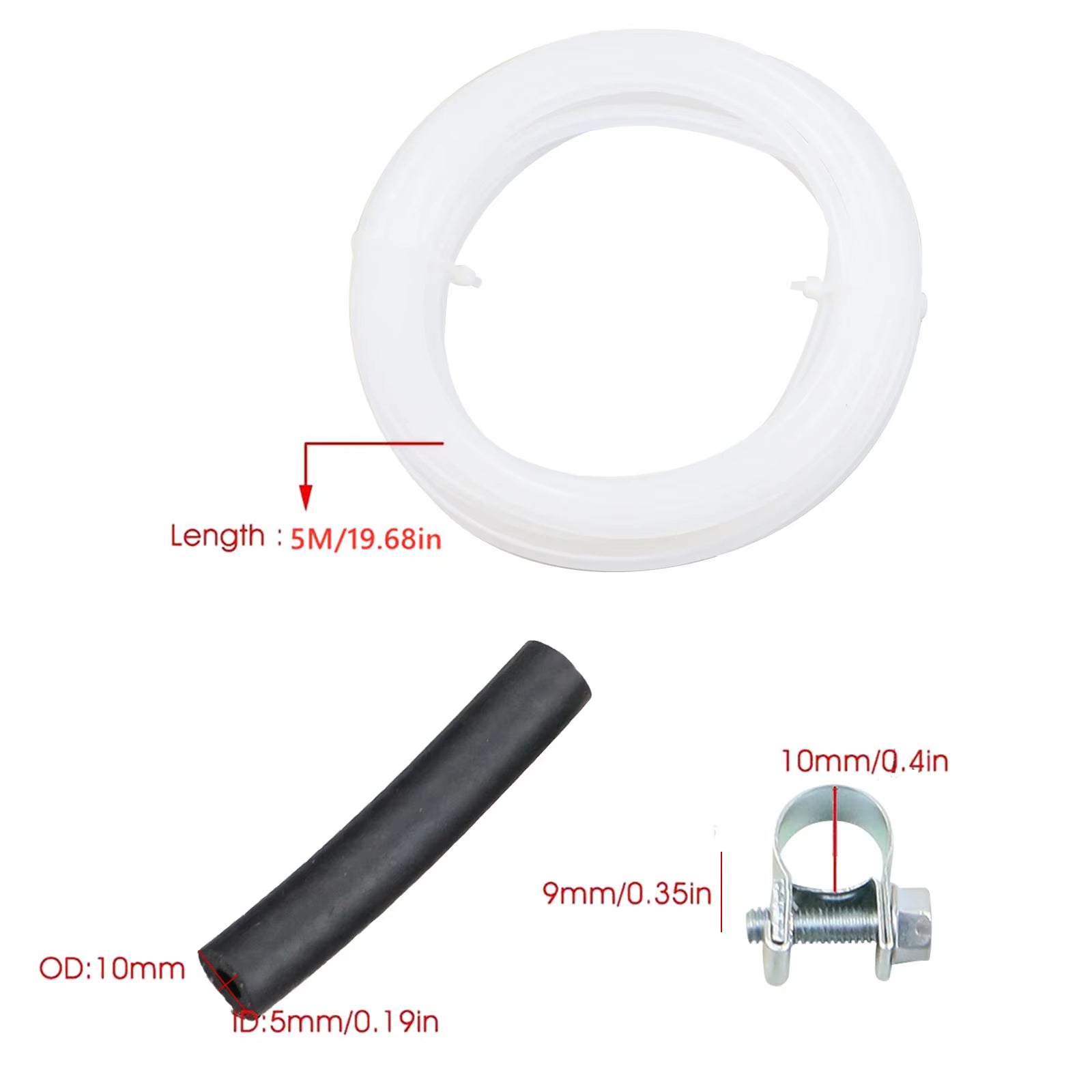 For Webasto Eberspacher Diesel Heater Inline Fuel Filter Hose Clip Pipe Line Kit Replace Parking Heater Fuel Tank Hose Clip Kits