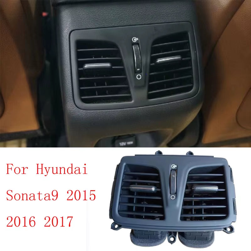 Car Accessories Rear Air Conditioning Vent for Hyundai Sonata 9 2015 2016 2017 Armrest Box Air Conditioning Vent