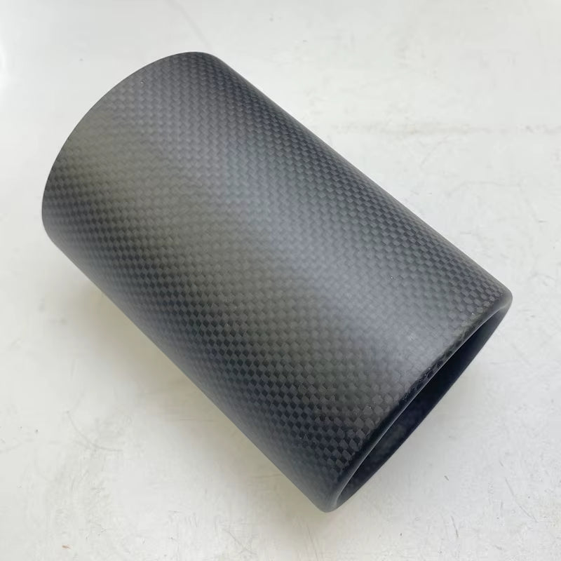 For 2020-2024 VW Volkswagen Golf Mk8 MK7.5 GTI 2.0 Muffler End Pipe Exhaust Tip Carbon Fiber Tail Throat Decoration Cover Parts