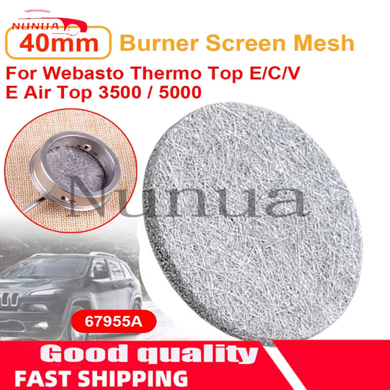 40Mm Heater Burner Mesh 67955A Parking Heater Replacement Parts for Webasto Thermo Top E/C/V E Air Top 3500 / 5000