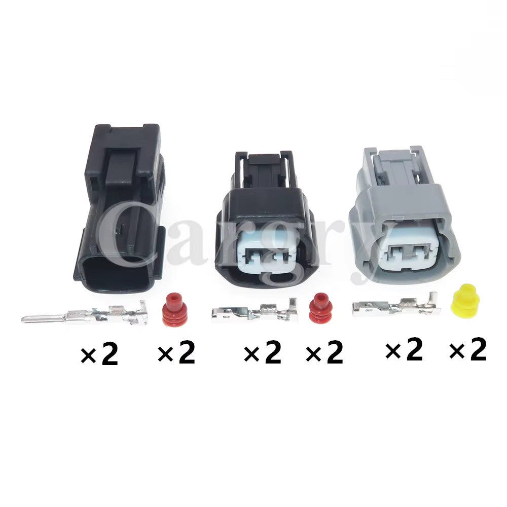 1 Set 2P 6189-1097 Auto Male Female Docking Sealed Plug AC Assembly Car Water Temperature Sensor Electric Socket for Hyundai