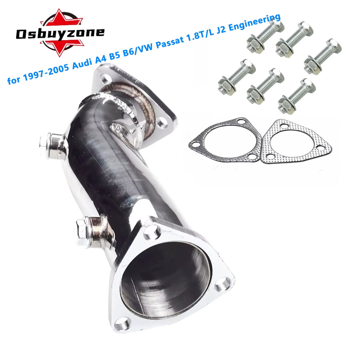 Downpipe Exhaust for 1997-2005 Audi A4 B5 B6/VW Passat 1.8T/L J2 Engineering