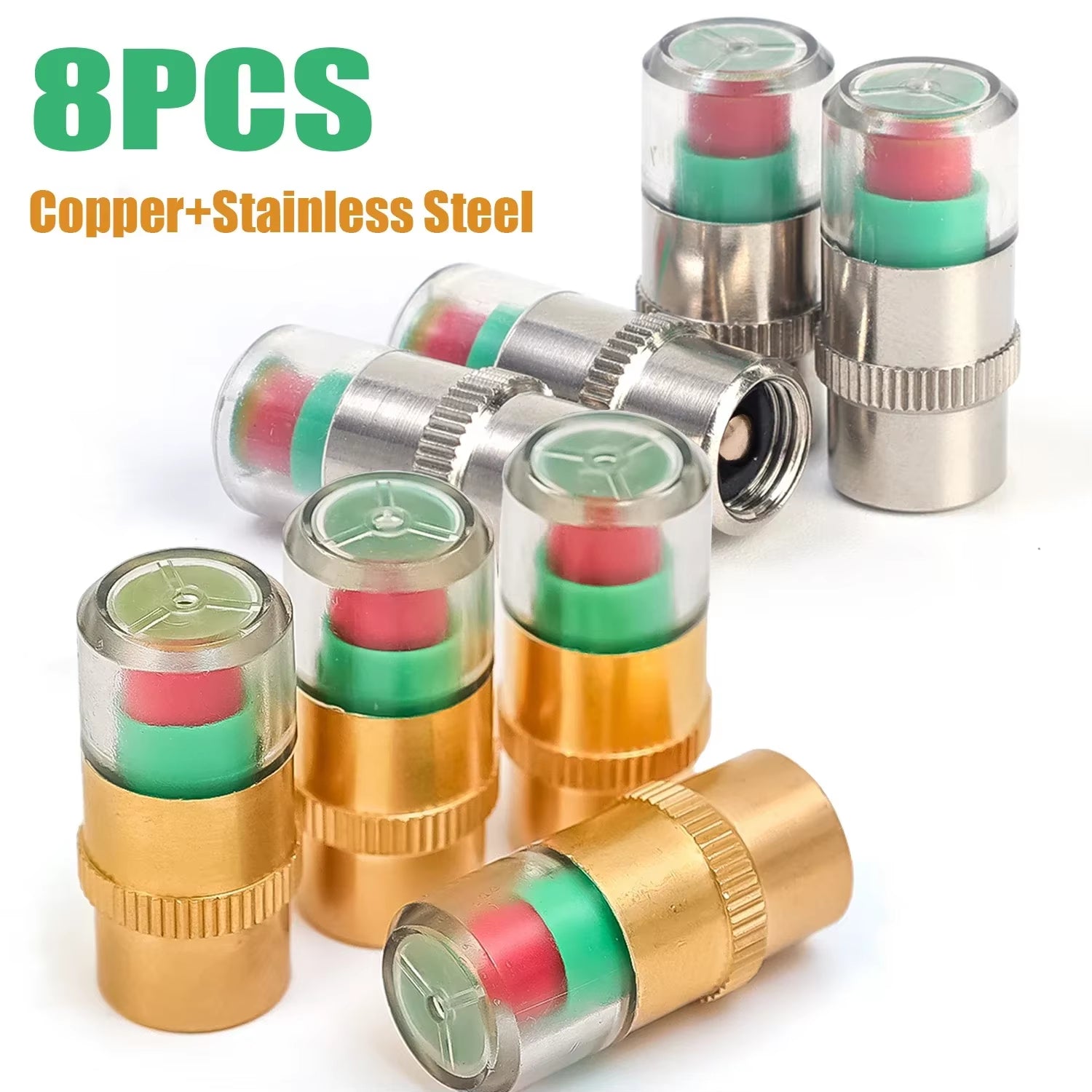 Car Tire Pressure Monitor Low Tire Pressure Warning Indicator Waterproof Anti-Dust Valve Cap Sensor Tyre Valve Detection Tools