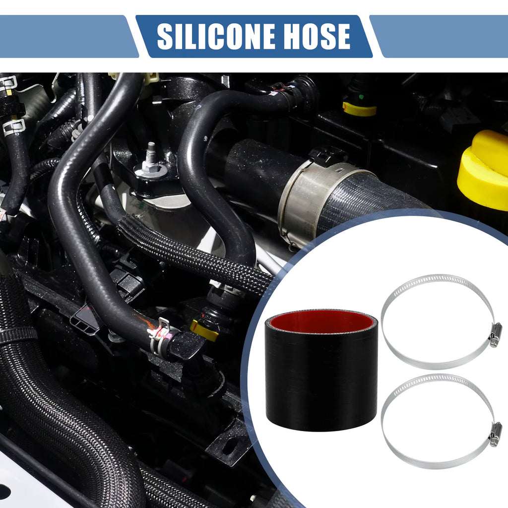 22Mm 25Mm 28Mm 30Mm 35Mm 42Mm 54Mm 65Mm 83Mm ID Car Straight Silicone Hose Coupler Intercooler Tube W/ Clamps 76Mm L