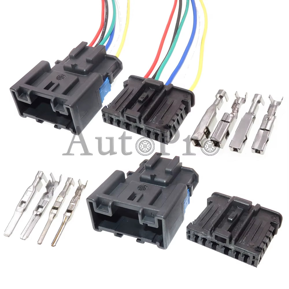 1 Set 6 Hole 98825-1061 98821-1061 Car Unsealed Taillight Adapter Wire Cable Composite Plug AC Assembly for Peugeot 307 Citroen