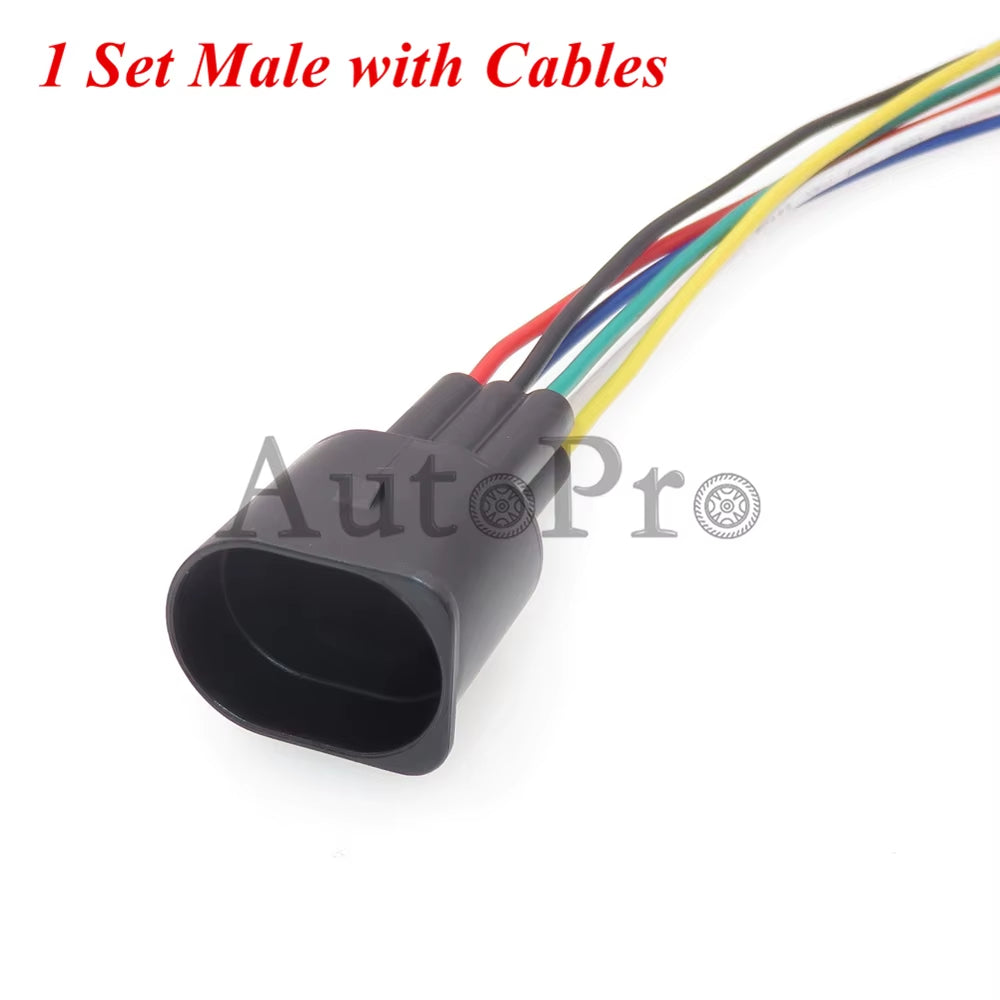 1 Set 6 Hole 1928404669 AC Assembly Car Oxygen Sensor Waterproof Socket Auto Male Female Docking Wiring Harness Connector