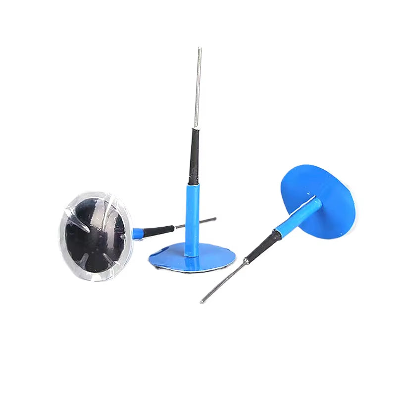 24Pcs Universal Car Vehicle Tubeless Tyre Puncture Repair Kit Wired Mushroom Plug Motorcycle Patch Vacuum Tire Plug Patch Gum