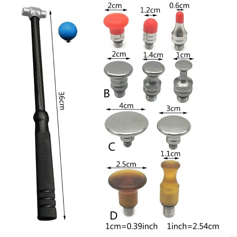 Dent Repair Tools Non-Slip Hammer with Heads Tap down Tools Dent Removal Tap down Hammer