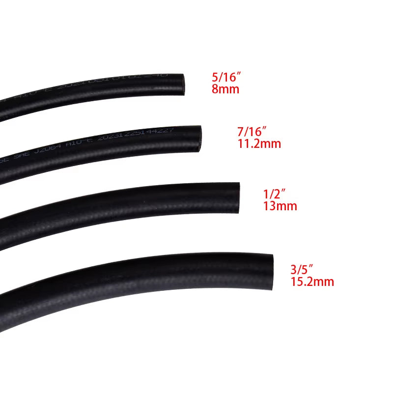 #6 5/16'' R12 R134A AC Pipe Thin-Wall Nylon Reduce Barrier Refrigerant Hose Coolant Hose Air Conditioner System Automotive