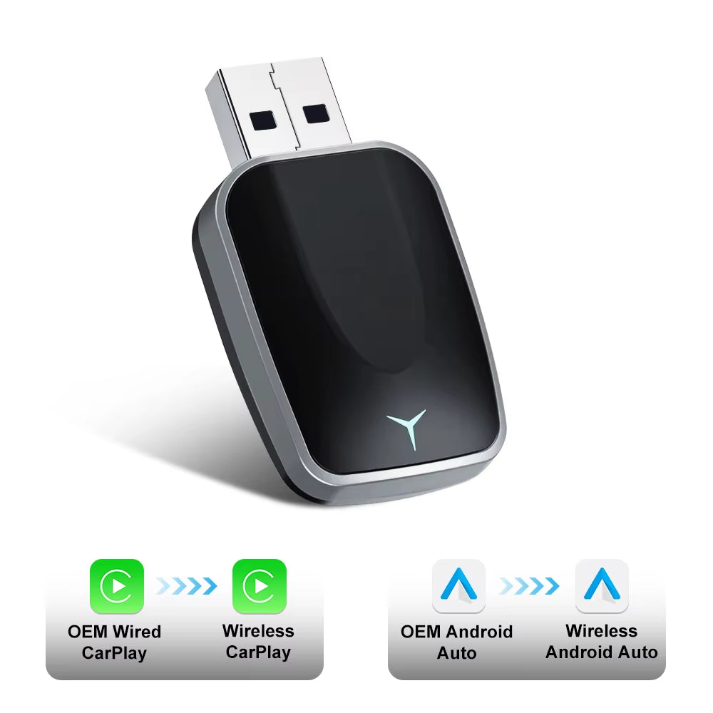 NEW Wireless Carplay Android Auto Wireless Adapter Smart Mini Box Plug and Play Connect Universal for Nissan Wireless Adapter