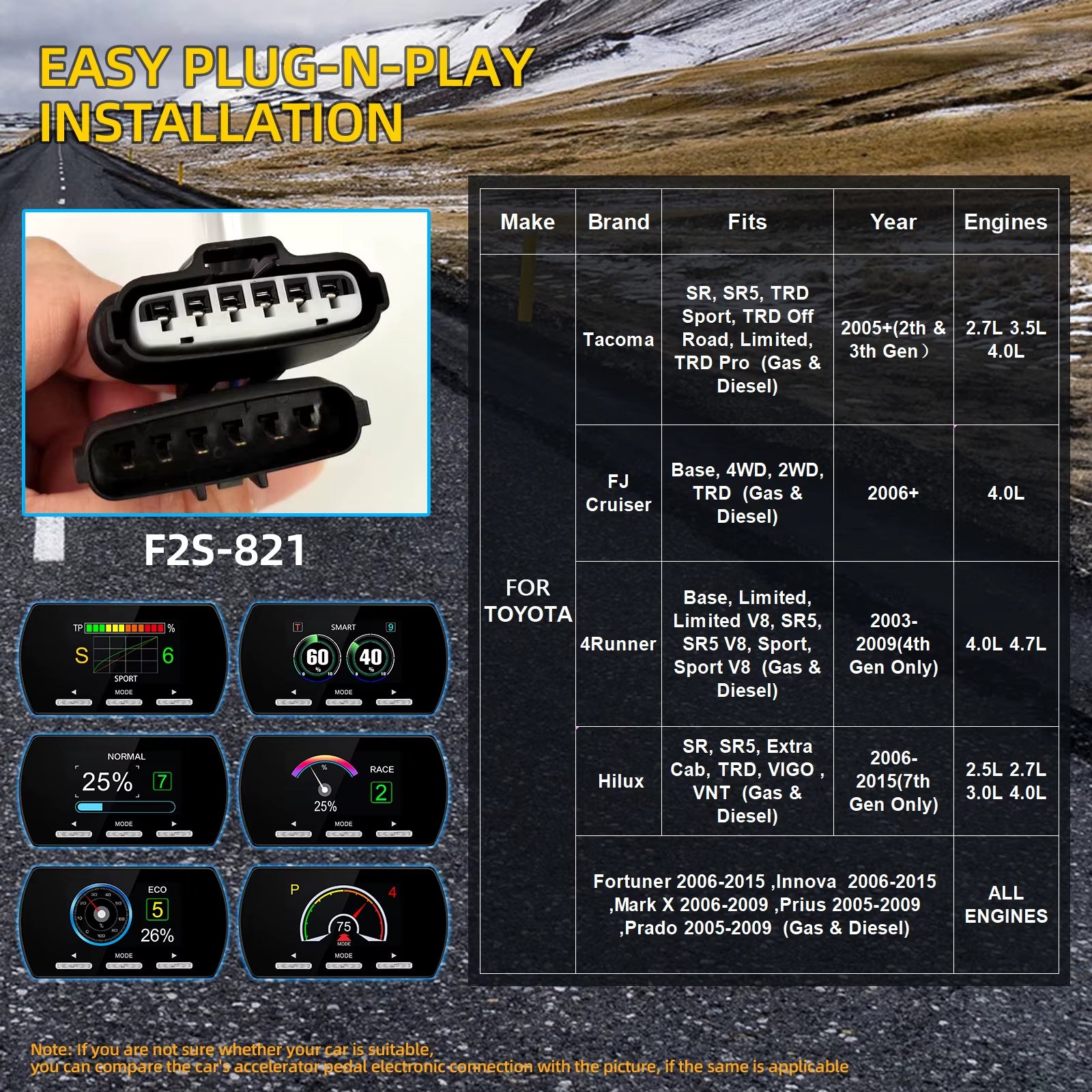 H Throttle Response Controller Tuning Part Accessory 9 Drive 5 Modes Digital Racing Potent Booster Shift Power Delay Accelerator