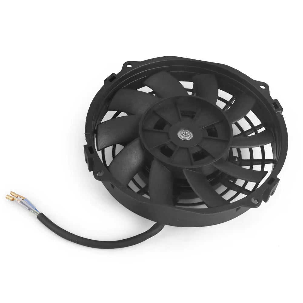 Universal 7/10/12/14 Inch 12V 80W 2100RPM Car Air Conditioning Electronic Radiator Cooling Fan Blade Electric Cool Mountingkit