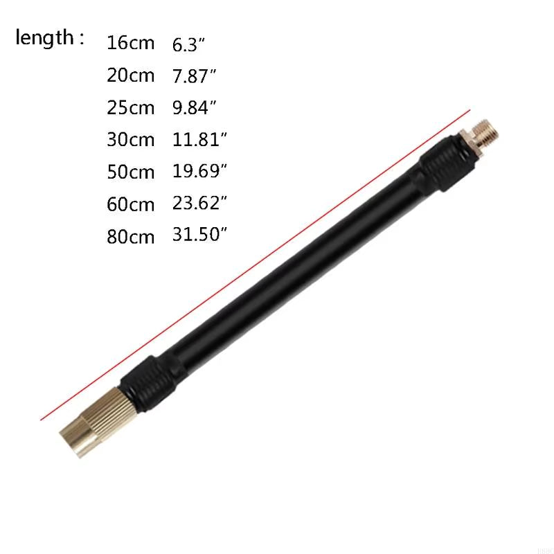 Air Compressor Extension Tube Adapter Twist Car Inflator Hose Pipe Tube Quick Inflation Chuck Adapter