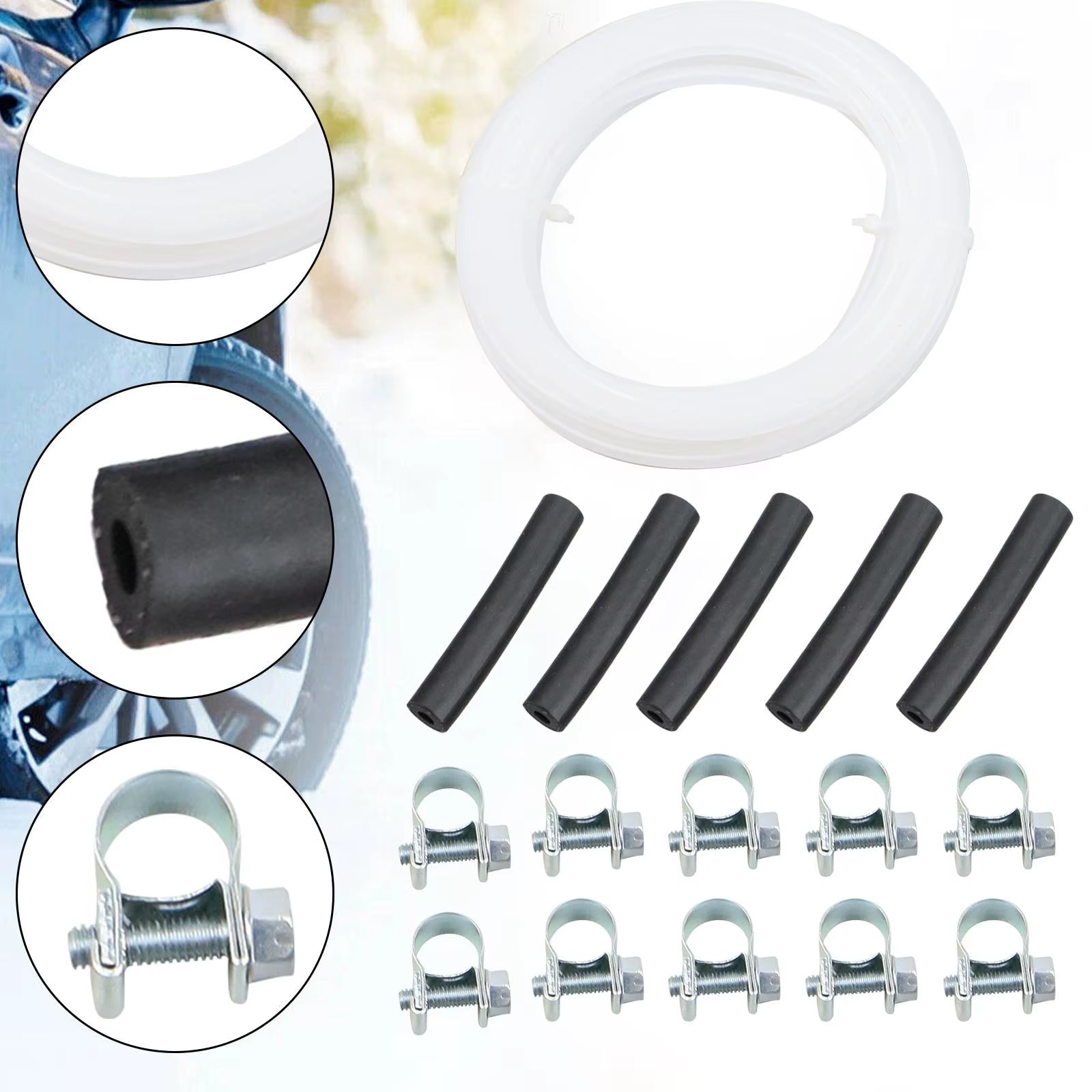For Webasto Eberspacher Diesel Heater Inline Fuel Filter Hose Clip Pipe Line Kit Replace Parking Heater Fuel Tank Hose Clip Kits