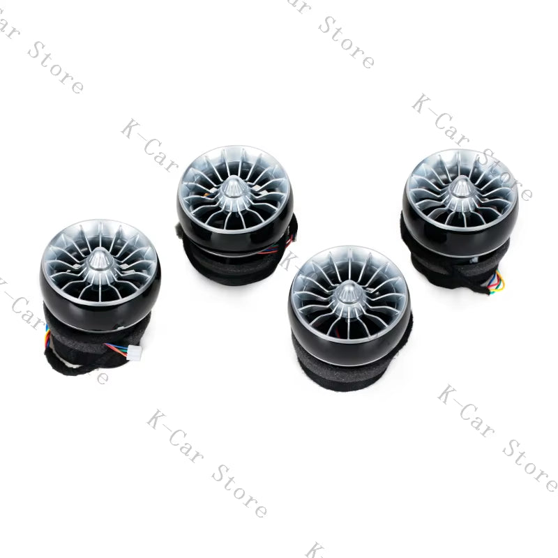 Car LED Front Dashboard AC Air Condition Vent Outlet Accessories for Mercedes Benz Smart Turbo Vent Outlet Trim