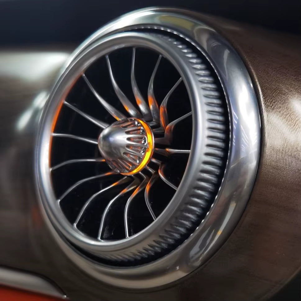 EQS Car LED Front Dashboard Air Condition Vent Outlet Turbo Interior for Mercedes Benz V Class EQV Vito W447 Metris V250 V220