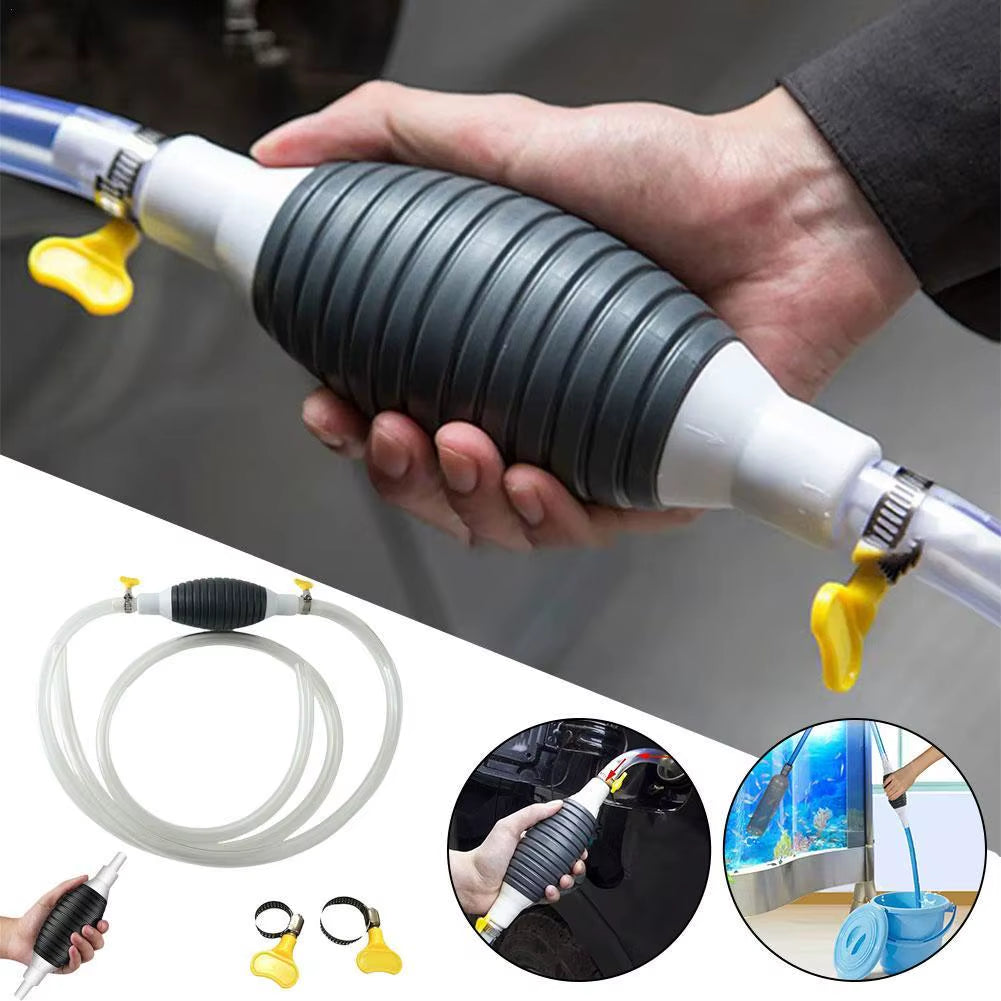 2/3/1M PVC Handy Manual Gas Oil Pump Car Fuel Pump Hand Straw Pump for Liquid Gasoline Tuning Fuel Gasoline Diesel Pump