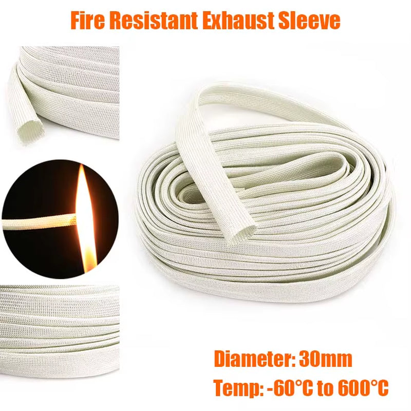 0.6M 2M 3M to 5M 10M 15M Fire Temp Resistant Exhaust Pipe Sleeve Insulation Protection Protect for Diesel Heater