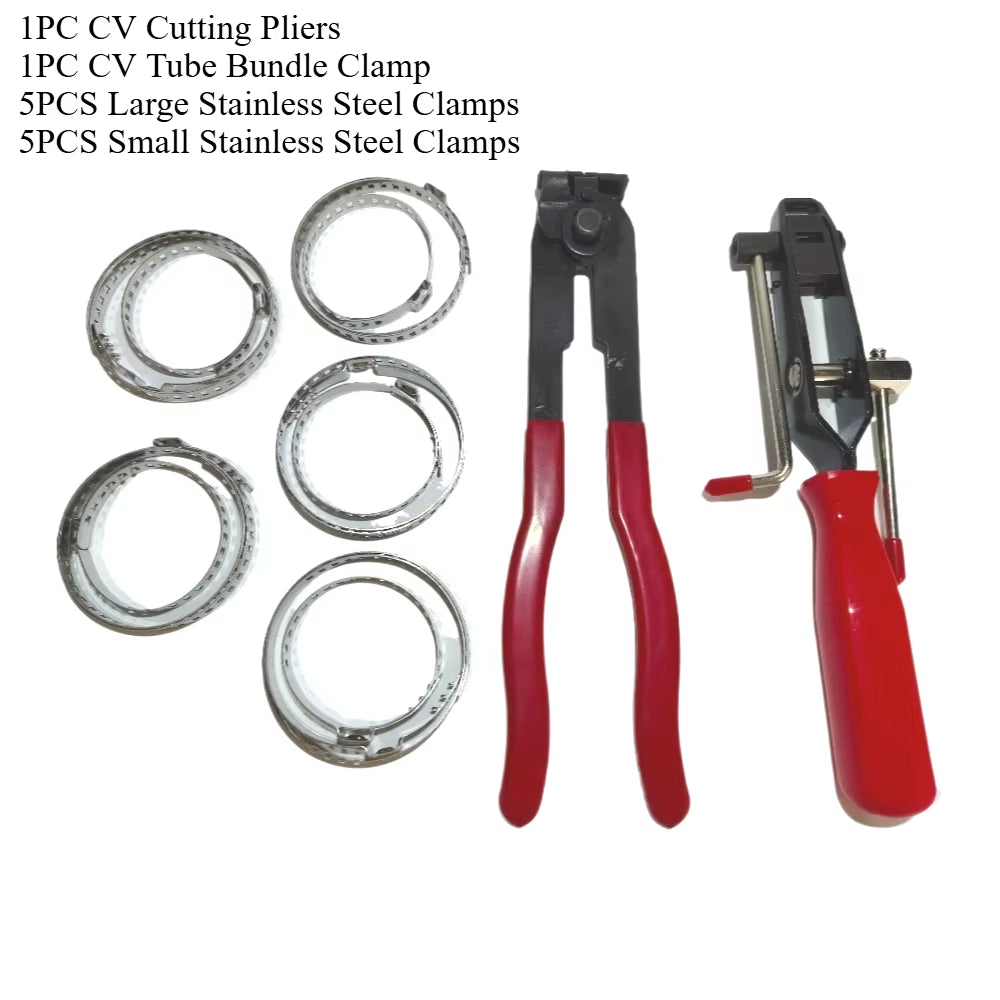 Car Silicone Constant Speed Dust Cover Replacement CV Boot Universal Ball round Clamp Track Connector Kit CV Boot Kit