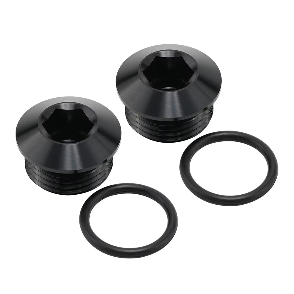 AN4 AN6 AN8 AN10 AN12 ORB O Ring Seal Boss Socket Port Plug Block off Fitting Adapter Aluminum Black
