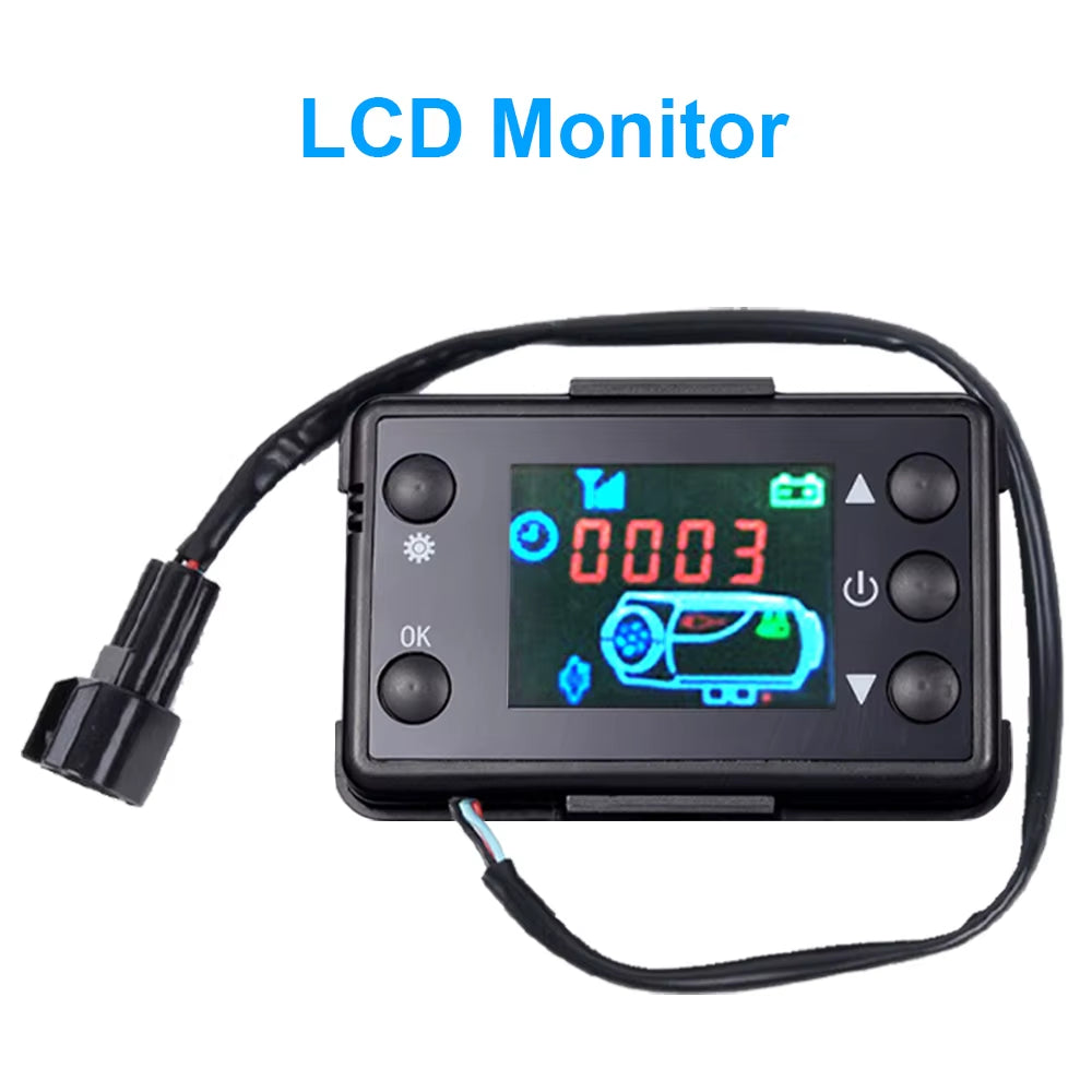 12V Car Air Parking Heater Monitor Switch Manual Buttons Remote Controller LCD Display for Truck Air Diesel Heater Accessories