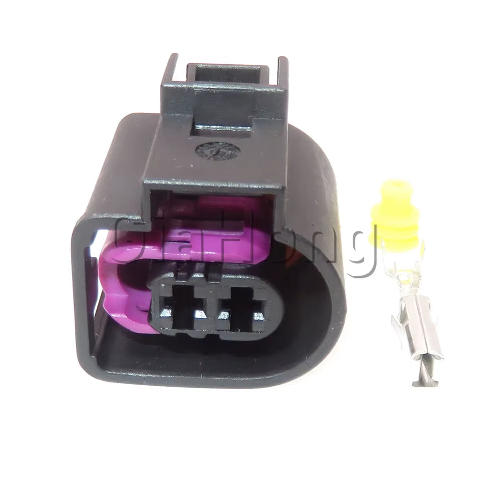 1 Set 2 Way Auto AC Assembly 4D0971992 Car High Pressure Oil Pump Electric Wire Harness Socket for Audi Automobile Sealed Plug