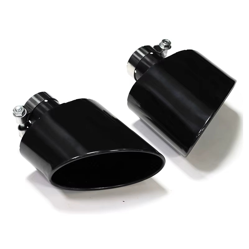 Car Accessories for Audi A4 A5 A6 A7 Upgrade RS4 RS6 RS5 RS7 Oval Exhaust Muffler Tailpipe Exhaust System