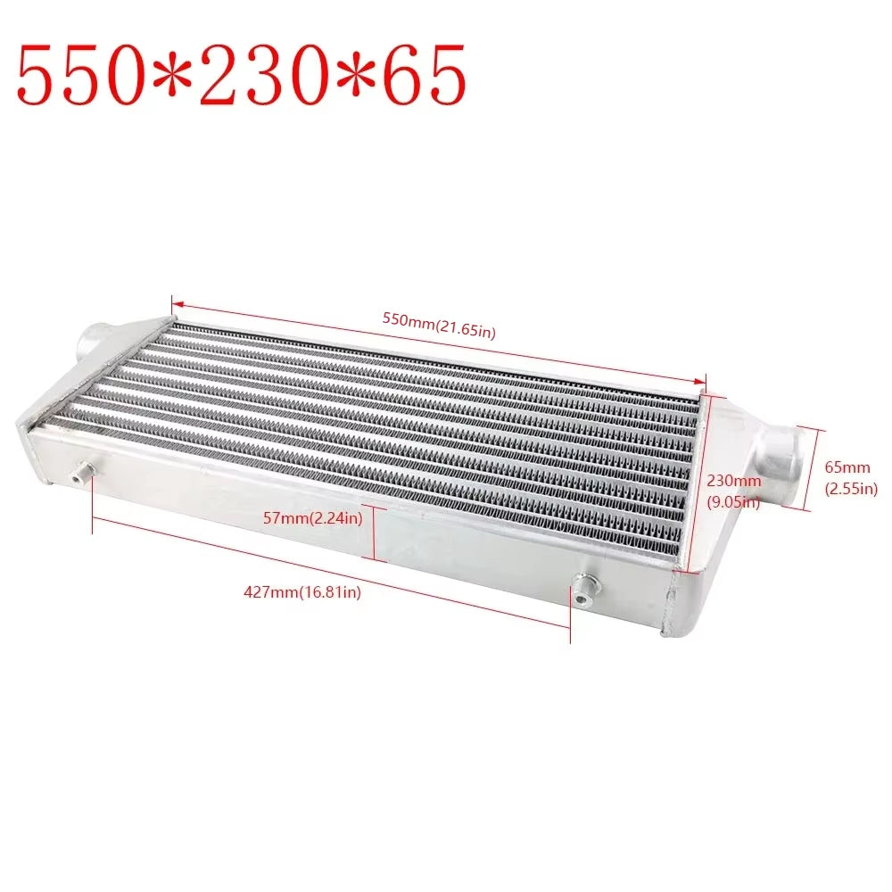 550*230*65Mm Universal Automotive Cooling Systems Front Mount Tube Intercooler Turbo Intercooler Od=65Mm Charge Air Cooler