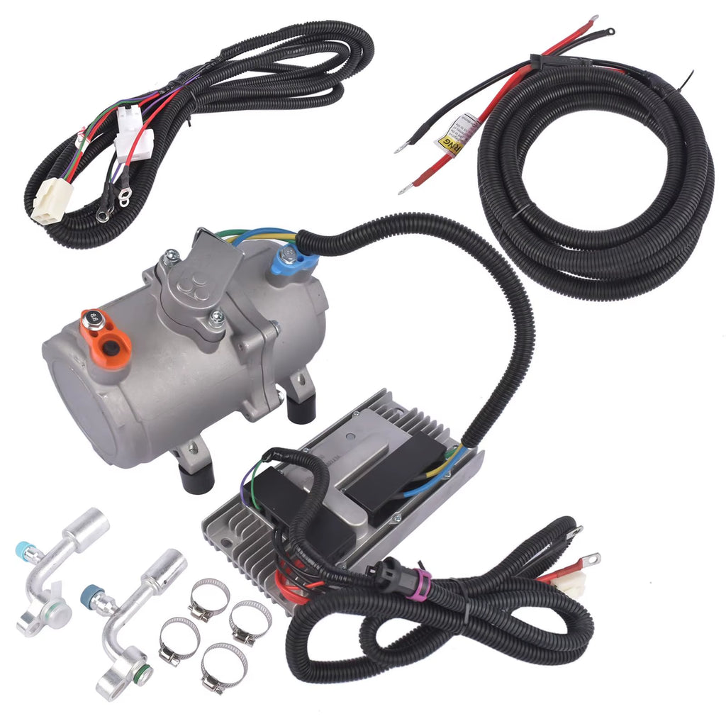 AP03 12V Electric A/C Scroll Compressor Universal Car Air Conditioner Semi Close Kit
