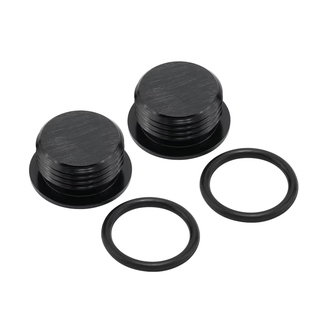 AN4 AN6 AN8 AN10 AN12 ORB O Ring Seal Boss Socket Port Plug Block off Fitting Adapter Aluminum Black